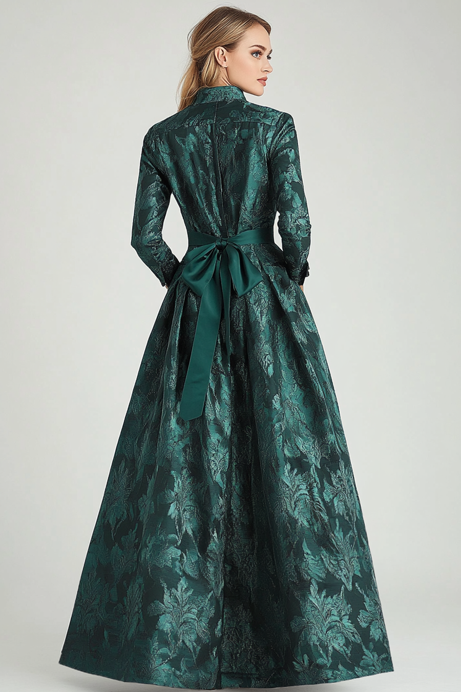 green emerald velvet dress S Size Green Wrap Satin Dress With Flutter Sleeves (Ready to Ship)  Dsir  Couture