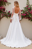 Mermaid Long Sleeve Ivory Wedding Dress