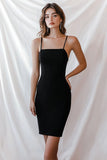 Bodycon Satin Little Black Dress