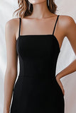 Bodycon Satin Little Black Dress