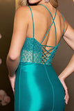Corset Royal Blue Satin Glitter Homecoming Dress