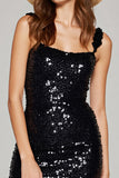 Black Sequin Bodycon Homecoming Dress