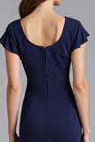 Mermaid Navy Long Formal Dress