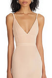 Champagne Mermaid Spaghetti Straps Long Formal Dress