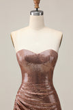 Sparkly Fuchsia Sweetheart Bodycon Homecoming Dress