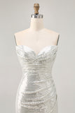 Beaded Strapless Bodycon Black Homecoming Dress