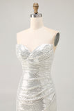 Beaded Strapless Bodycon Black Homecoming Dress