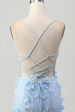 Blush Bodycon Corset Sequin Homecoming Dress with 3D Flowers