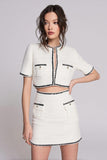 White 2-Piece Tight Mini Dress