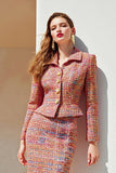 Pencil Sunset 2 Piece Single Breasted Midi Work Dress