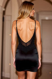 Black Tight Corset Homecoming Dress With Beading