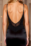 Black Tight Corset Homecoming Dress With Beading