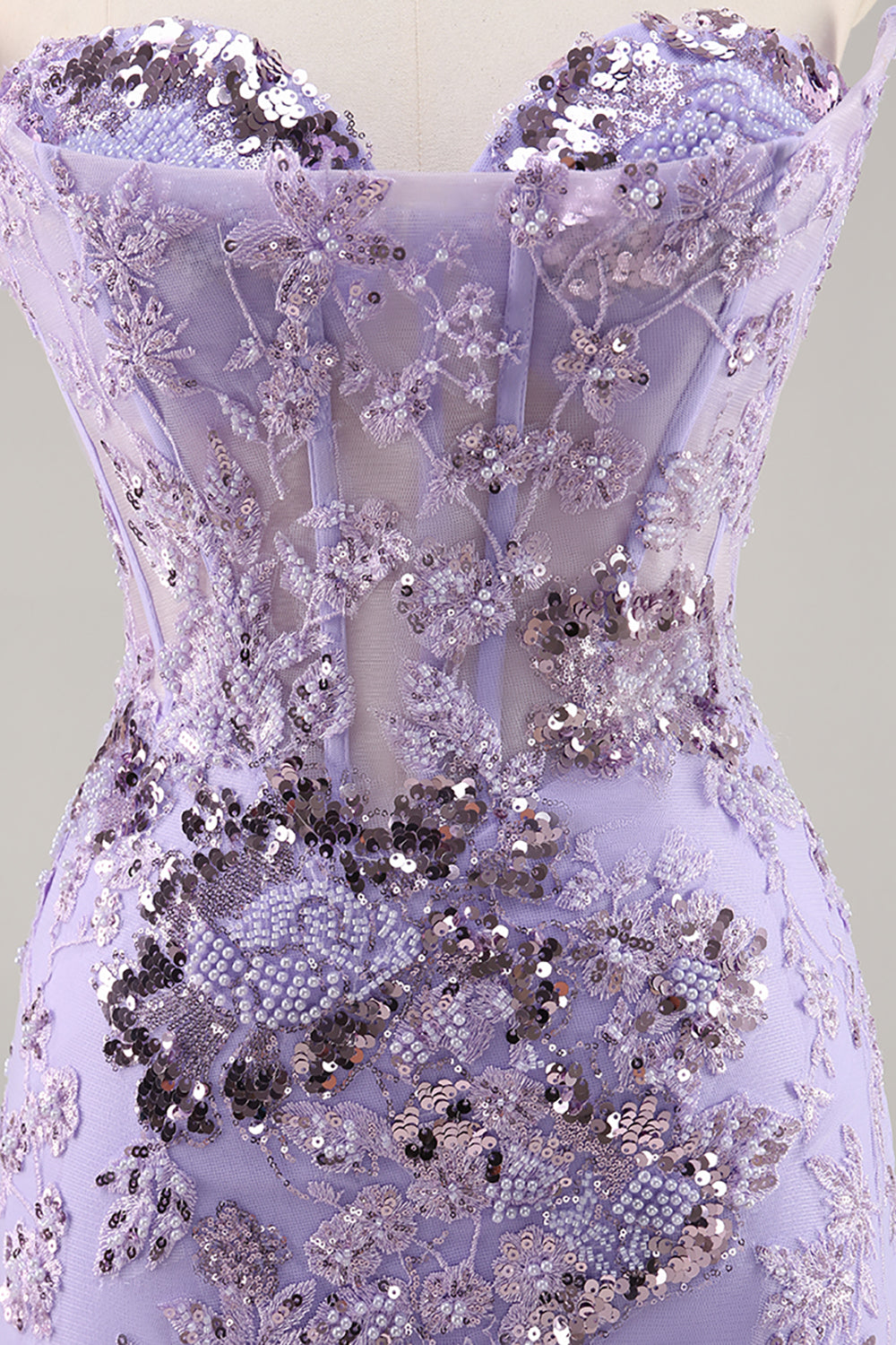 Berylove Women Floral Purple Homecoming Dress Strapless Appliqued Corset Sequin Tight Cocktail Dress, Purple / US14 Berylove Women Floral Purple Homecoming Dress Strapless Appliqued Corset Sequin Tight Cocktail Dress, Purple / US14