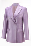 2-Piece Peak Lapel Wisteria Women Prom Suits