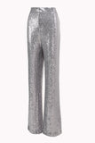 Sparkly Silver Notched Lapel 2-Piece Women Prom Suits