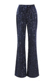 Navy 2-Piece Sequin Double Breasted Women Prom Suits