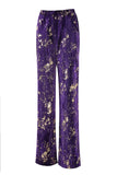 Sparkly 2-Piece Notched Lapel Purple Prom Suit