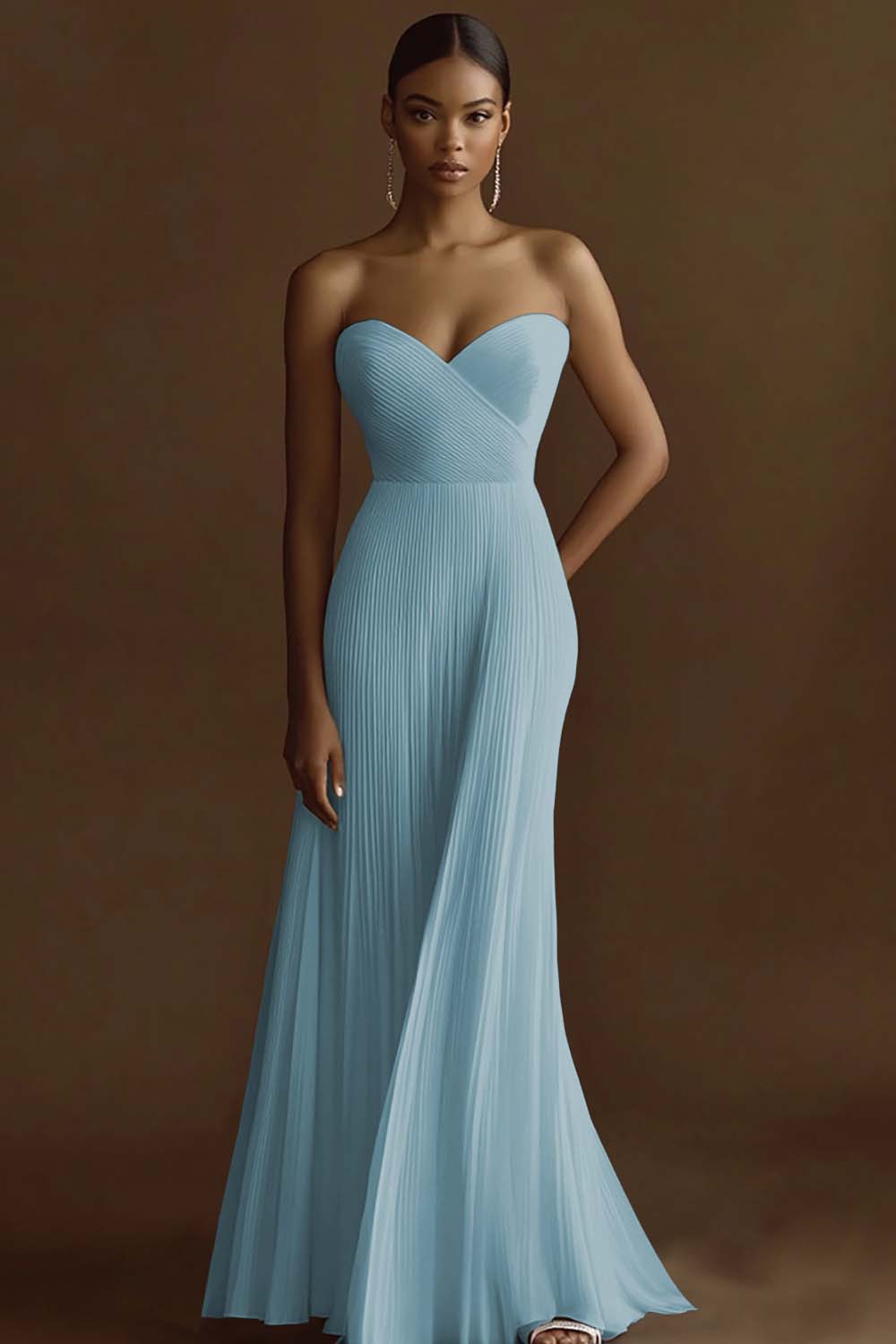 Berylove Women Strapless Engagement Dress Ruched Ivory A Line Long Formal Dress Berylove Women Strapless Engagement Dress Ruched Ivory A Line Long Formal Dress