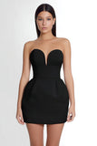 Simple Black Sweetheart Bodycon Cocktail Dress