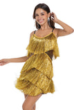 Tiered Fuchsia Fringed Sheath Homecoming Dress