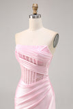 Corset Strapless Lace Black Homecoming Dress