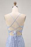 Sequin Corset Grey Blue Tight Homecoming Dress