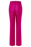 Dark Fuchsia 2 Piece Notched Lapel Women Prom Suit