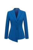 Dark Blue 2-Piece Paek Lapel Women Suits