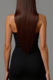 Black Halter Long Sheath Formal Dress