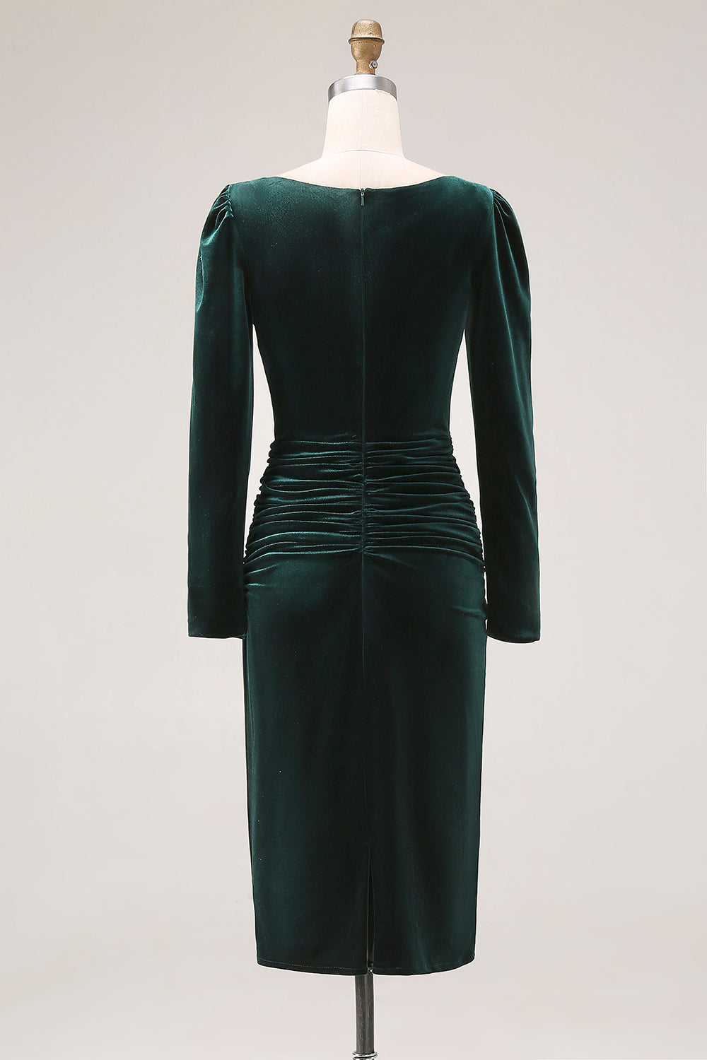Berylove Women Dark Green Work Dress Long Sleeve Pencil Velvet Holiday Dress, Royal Blue / US18W Berylove Women Dark Green Work Dress Long Sleeve Pencil Velvet Holiday Dress, Royal Blue / US18W