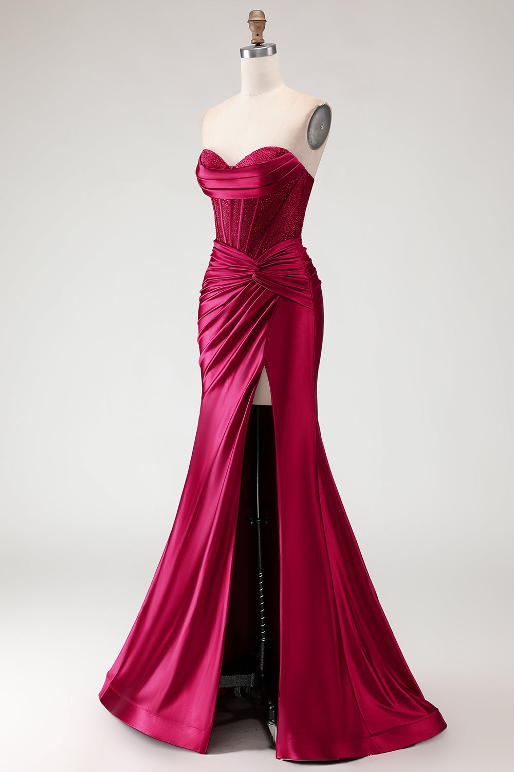 champagne red prom dress A-line Silver Red Champagne Black Simple Satin Long Women Evening Prom bridalsew