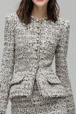 2-Piece Grey Single Breasted Mini Work Suits