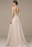 Fog Spaghetti Straps A-Line Evening Dress