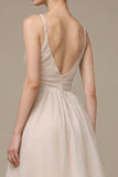 Fog Spaghetti Straps A-Line Evening Dress