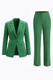 2-Piece Red Notched Lapel Women Suits