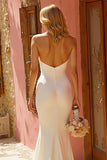 Ivory Mermaid Halter Maxi Wedding Dress