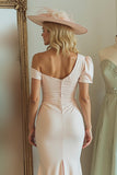 Mermaid Candy Pink Midi Midi Mother Of The Bride Dress