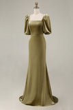 Navy Velvet Mermaid Square Neck Maxi Holiday Party Dress