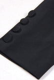 Black Shawl Lapel Prom Cropped Blazer With Bows