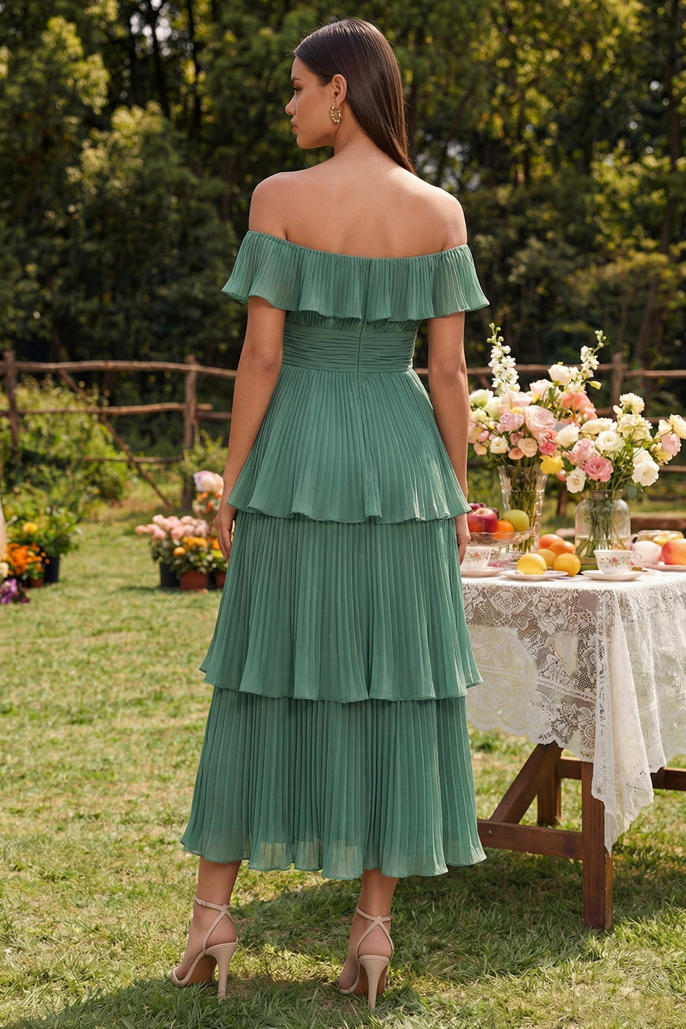 eucalyptus green dress for wedding guest Eucalyptus Bridesmaid Dress Color: Cool Green