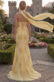 Mermaid Strapless Blush Corset Prom Dress