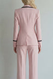 Peaked Lapel Ivory 2 Piece Slim Fit Women Suits