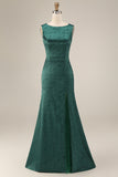Jacquard Blush Mermaid Sleeveless Mother of the Bride Dress