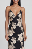 Mermaid Sequin Appliqued Sage Green Wedding Guest Dress