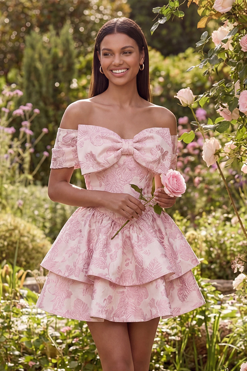 mini pink wedding guest dress Blush Pink Spaghetti Straps A-Line Wedding Guest Dress