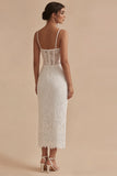 Lace Corset Bodycon White Dress
