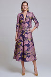 Sage Green Notched Lapel Jacquard 2-Piece Women Suits