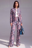 Dusty Green 3-Piece Jacquard Women Suits