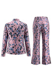 Dusty Green 3-Piece Jacquard Women Suits