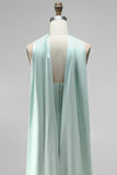 Strapless Corset Bodycon Mint Homecoming Dress with Slit